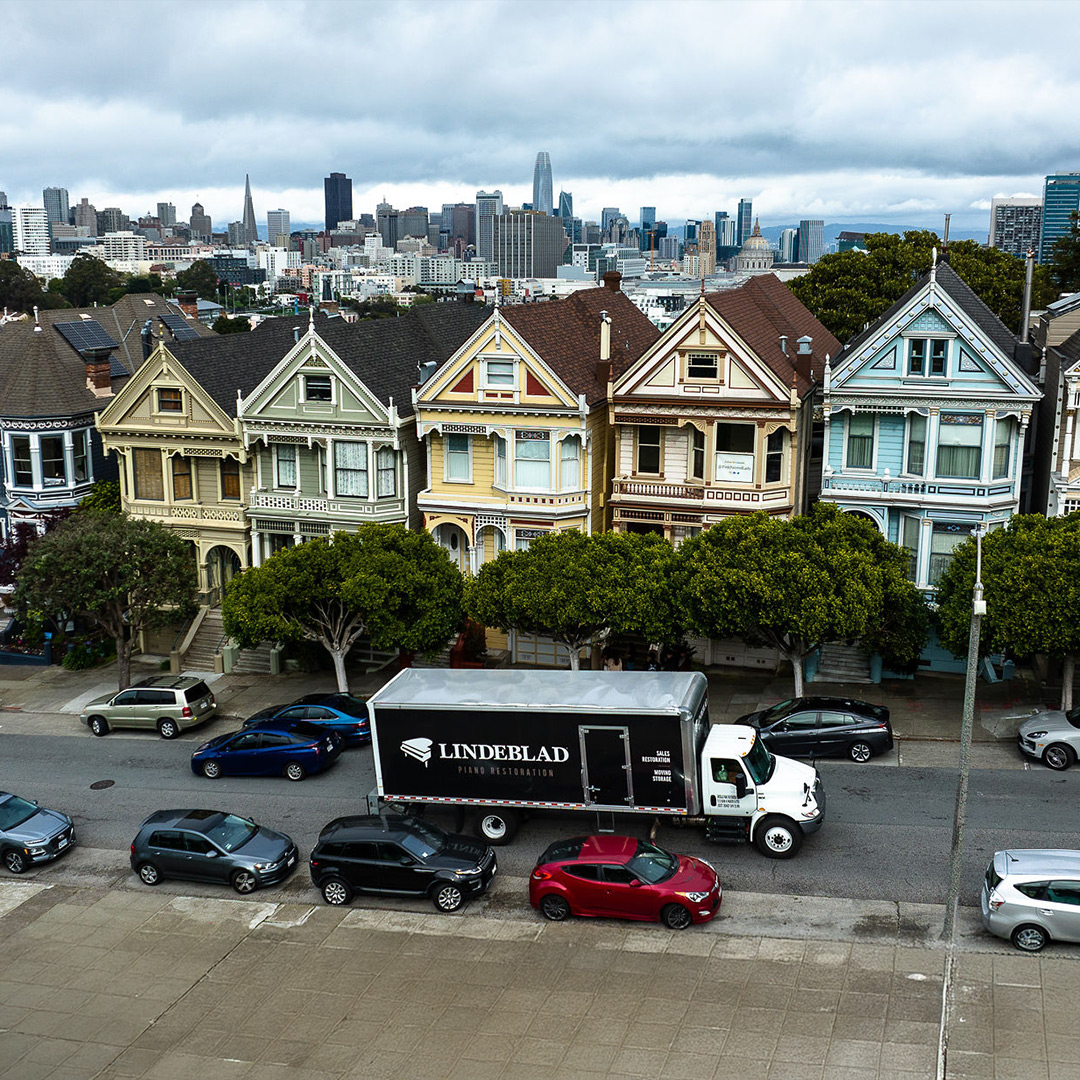 Lindeblad delivery truck in San Francisco